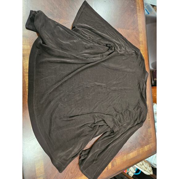 Chico's Travelers Brown Slinky Knit Cardigan Size  2 12 Large - Picture 5 of 5